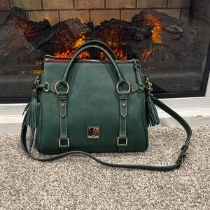 New With Tags : Dooney & Bourke Forest Green Satchel